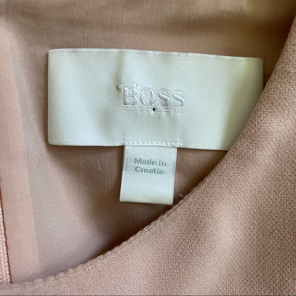 BOSS Pale Pink Sleeveless Sheath Dress size 8 - Picture 7 of 16